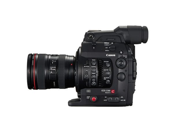 Canon EOS C300 Mark II gépre EF bajonettes objektívvel használható.