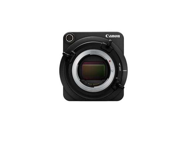 A Canon ME20F-SH elején Canon EF bajonett található.