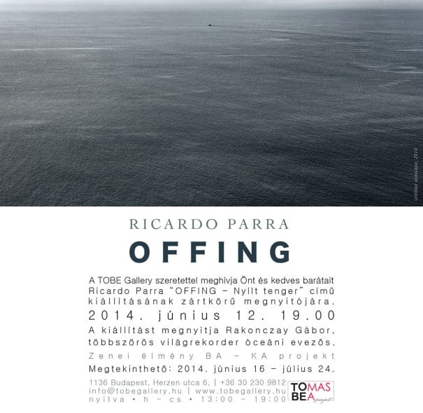 Ricardo Parra kiállításának meghívója