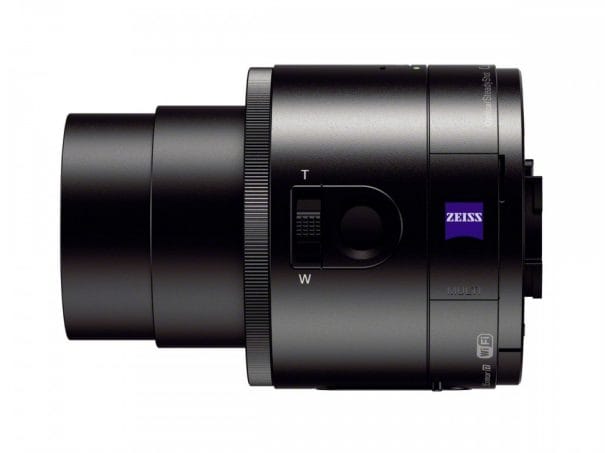 Sony QX100 28-100mm ekv. zoom objektívvel rendelkezik