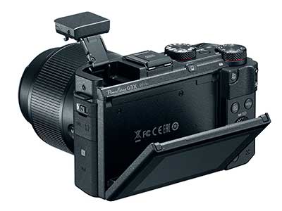 Canon G3 X prémium kompakt digitális fényképezőgép hátulról