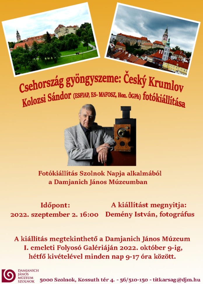 Kolozsi Sándor  – Csehország gyöngyszeme: Cesky Krumlov | Fotókiállítás Szolnok Napja alkalmából