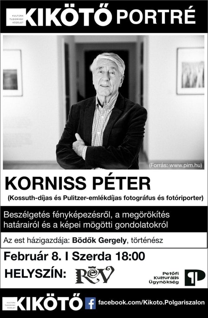 Beszélgetés Korniss Péter Kossuth-díjas és Pulitzer-emlékdíjas fotográfussal és fotóriporterrel